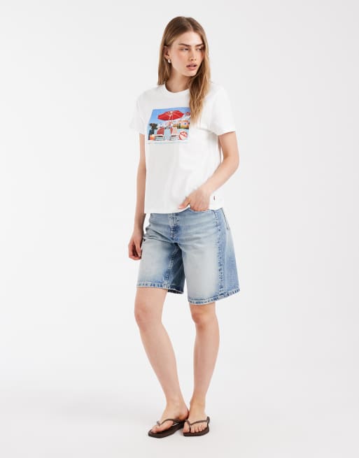 Levi's ulubiony biały T-shirt z nadrukiem graficznym, 2 z 4