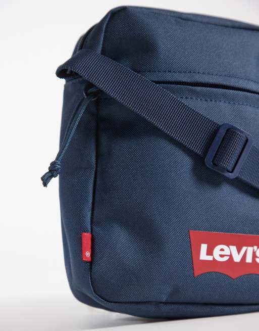Levi's – Umhängetasche in Marineblau mit kleinem Fledermaus-Logo, 3 von 4