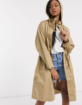 Levi's unbasic trench coat in stone