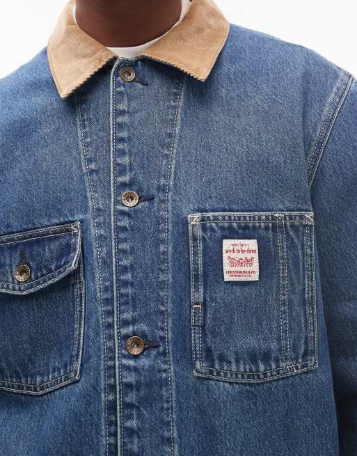 Levi's – Unisex – Workwear – Berkley – Chore-Mantel aus Denim in Blau, 6 von 6