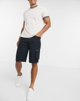 levis black cargo shorts