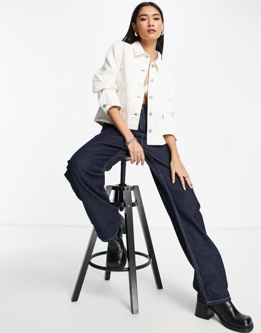 Levi's utility chore jacket in white