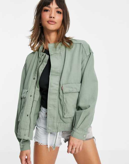 Levi's utility jacket in khaki | ASOS