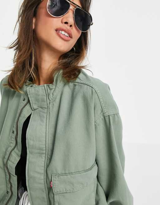 Levi's utility jacket in khaki | ASOS