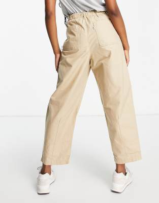 utility pleated balloon trousers