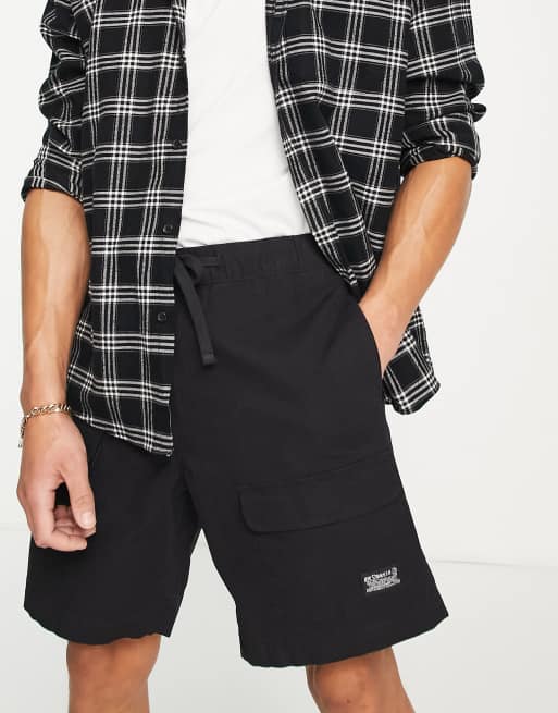 Levi's utility ripstop shorts in black with pockets | ASOS