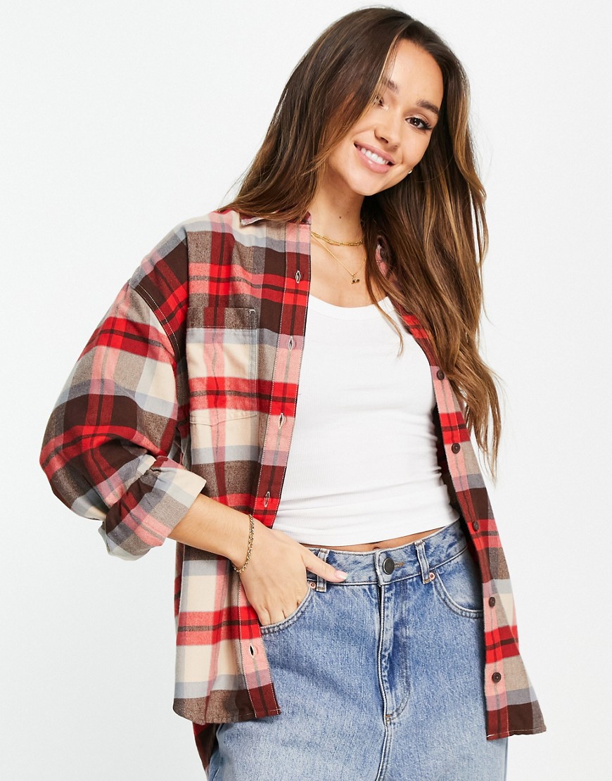 Levi's utility shirt in plaid-Red
