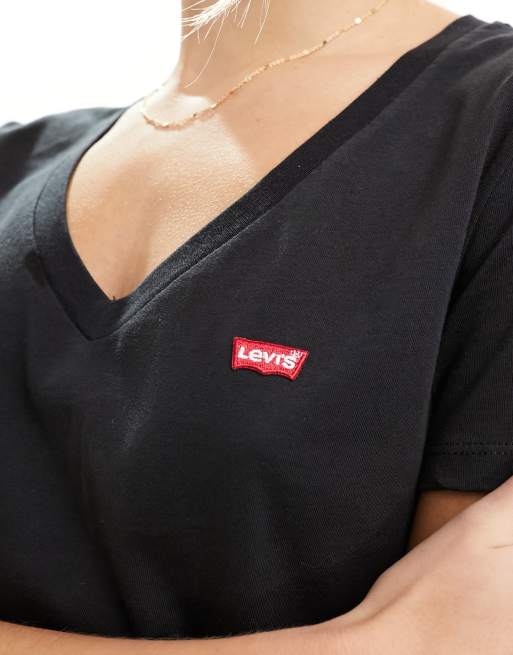 Levi's v neck black t clearance shirt