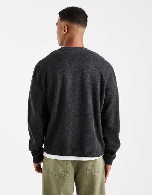 Levi's – Valencia – Grafitowy melanżowy kardigan z dzianiny, 3 z 5