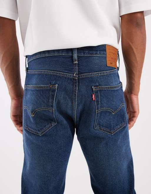 Levi's - Vaqueros 501 Original rectos en azul oscuro, 5 de 5
