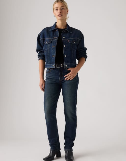 Levi's - vaqueros 501 originales en azul oscuro, 3 de 4