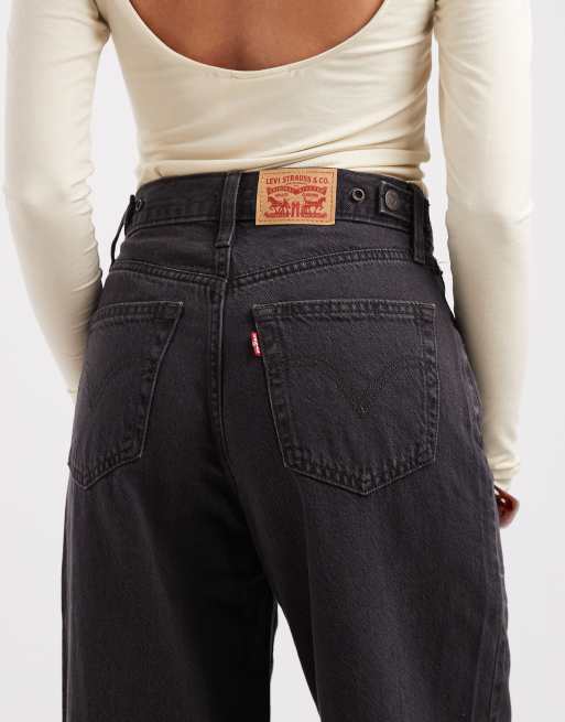 Levi's - vaqueros baggy cinch en negro - BLACK, 4 de 5