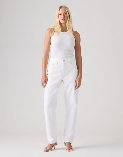 Levi's - Vaqueros blancos de corte tapered suelto, 2 de 4