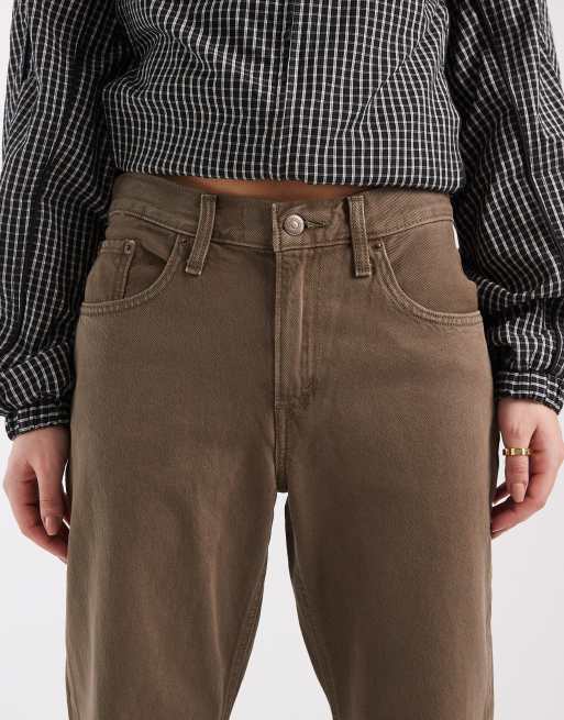 Levi's - vaqueros bootcut holgados de denim en negro lavado, 4 de 5