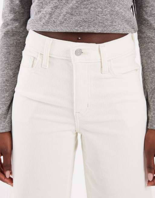 Levi's - Vaqueros de pana blancos de pernera ancha y talle alto 728, 5 de 5
