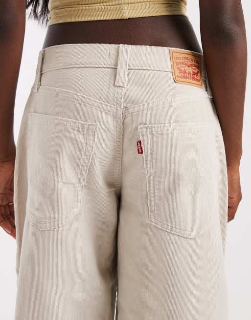 Levi's - vaqueros denim balloon middy en beige, 4 de 5