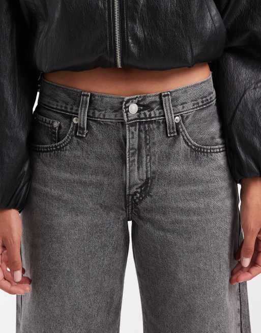 Levi's - vaqueros denim wide middy en gris lavado, 5 de 5