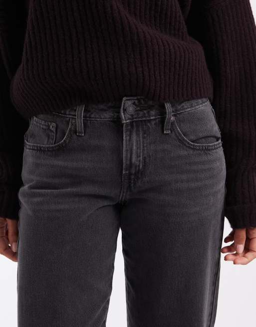Levi's - vaqueros rectos superlow en negro, 5 de 5