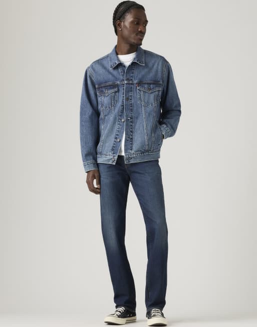 Levi's - Vaqueros slim 511 en lavado azul, 4 de 4