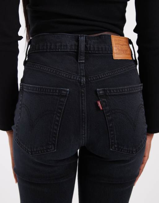 Levi's vaqueros slim Ribcage negros, 4 de 5