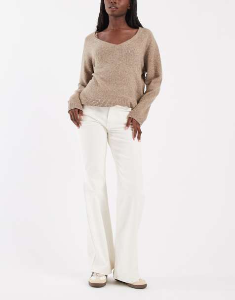 Levi's - vaqueros vaqueros denim flare Ribcage en blanco - view 1