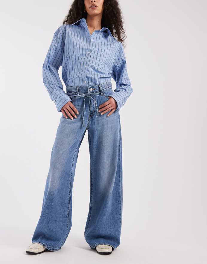 Levi's Vaqueros vaqueros rectos XL en azul medio