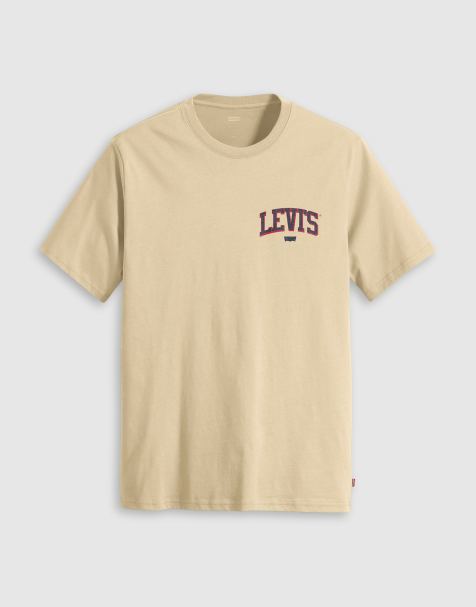 Levi's varsity back print relaxed fit T-shirt in white - view 1