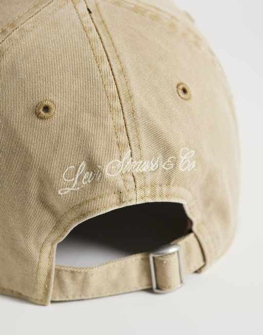 Levi's varsity baseball cap in washed beige, 2 of 3