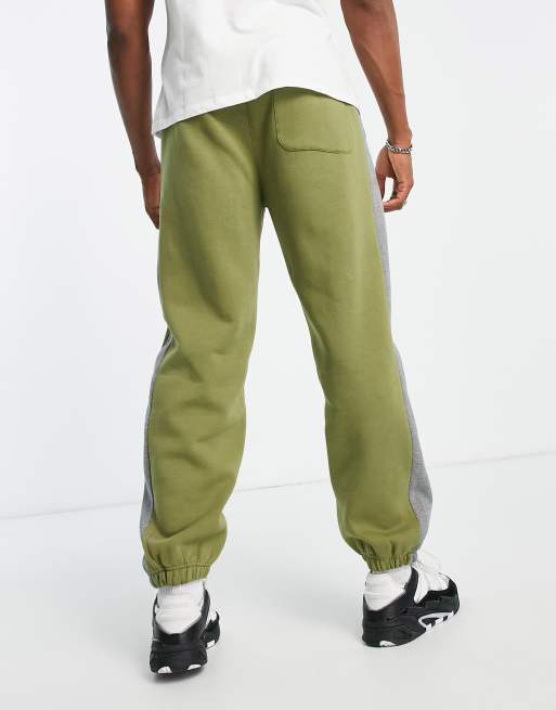 Levi's varsity jogger in olive green with side stripe