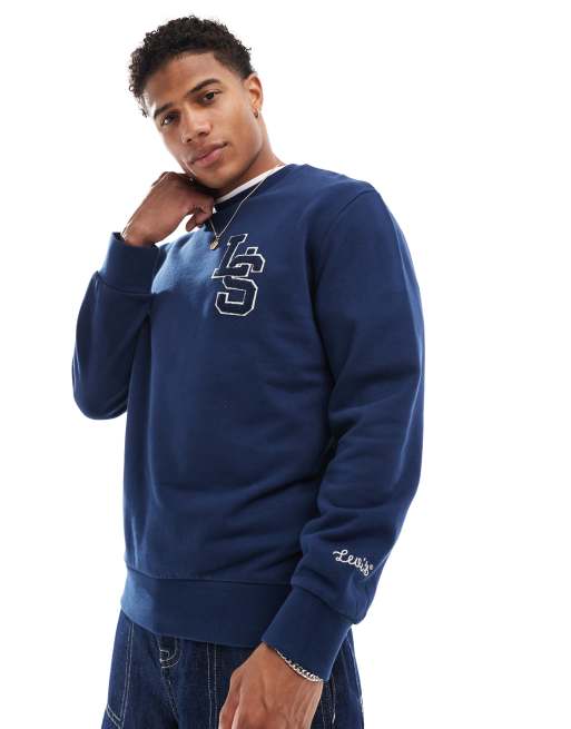 Levi's navy sweatshirt best sale