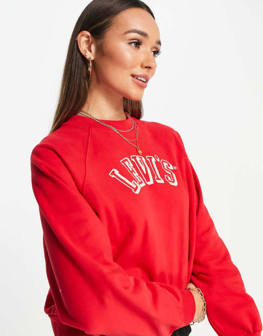 Levi's red shop sweater