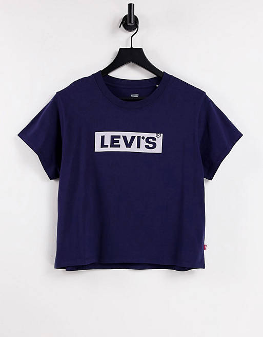 Levi's varsity logo t-shirt in navy