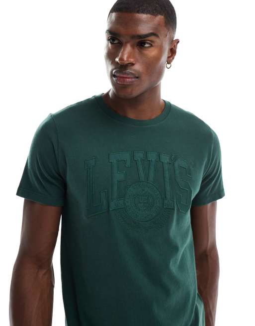Levi's varsity tonal applique logo relaxed fit t-shirt in green