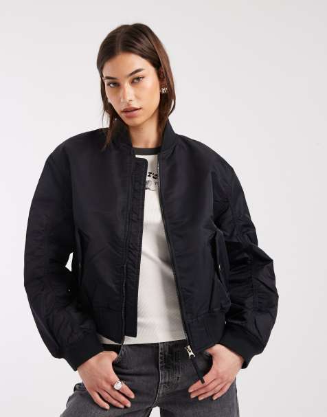 Levi's veste bomber en nylon Scout avec empiècement dos western en noir - view 1