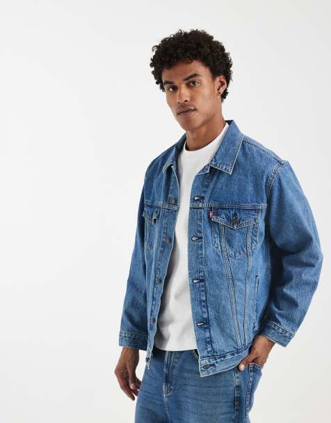 Levi's - Veste camionneur décontractée en jean - Bleu moyen délavé - view 1