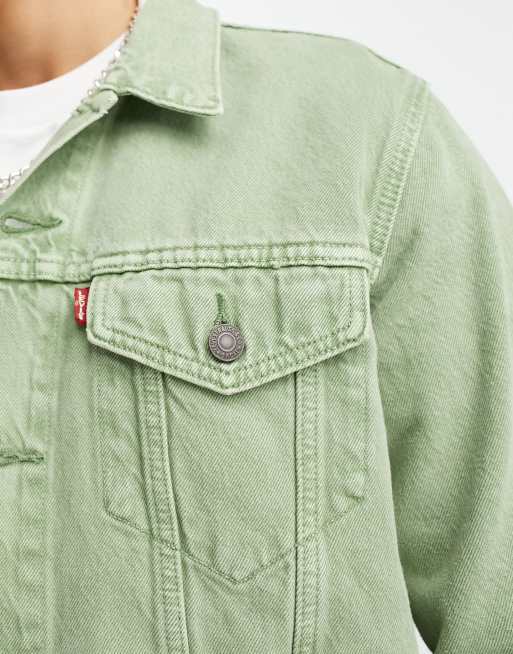 Levi's Veste camionneur en jean avec poches Vert clair ASOS