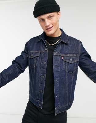 veste jean noir levis