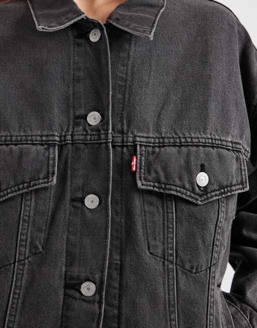 Levi's - Veste camionneur en jean style années 90  - Noir, 4 de 4