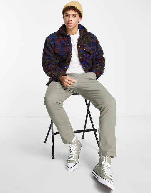 Levi's - Veste camionneur imitation peau de mouton - Imprimé multicolore