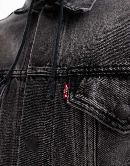 Veste de camionneur à capuche hybride en denim pour hommes, Levi's | L