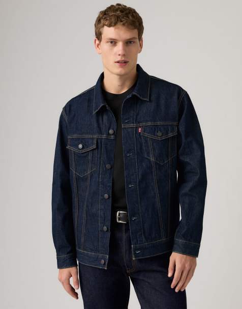 Levi's - Veste décontracté style camionneur à délavage brut - Bleu - view 1