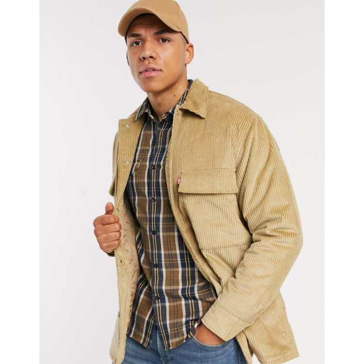 Veste levis velour online cotelé