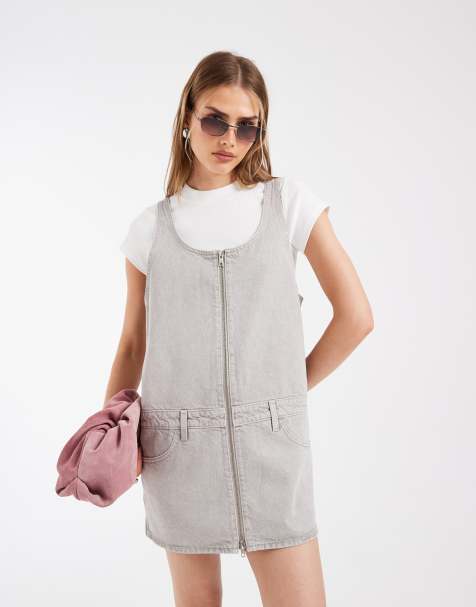 Levi's - Vestito corto grigio con zip - view 1