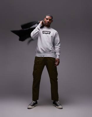 Levi's vintage batwing logo sweatshirt in gray heather