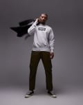 [Levi's] Levi's vintage batwing logo sweatshirt in grey marl L grey marle