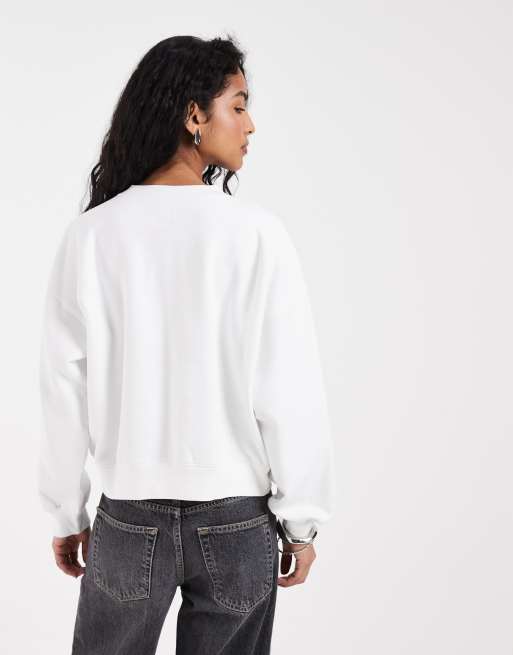 Levi's vintage boxig sweatshirt med grafiskt tryck i vitt, 4 av 4
