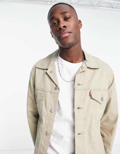 regn Vores firma spole Levi's vintage denim trucker jacket in cream | ASOS