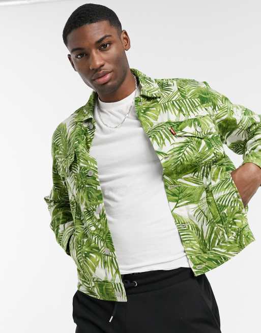Tropical print hotsell jacket