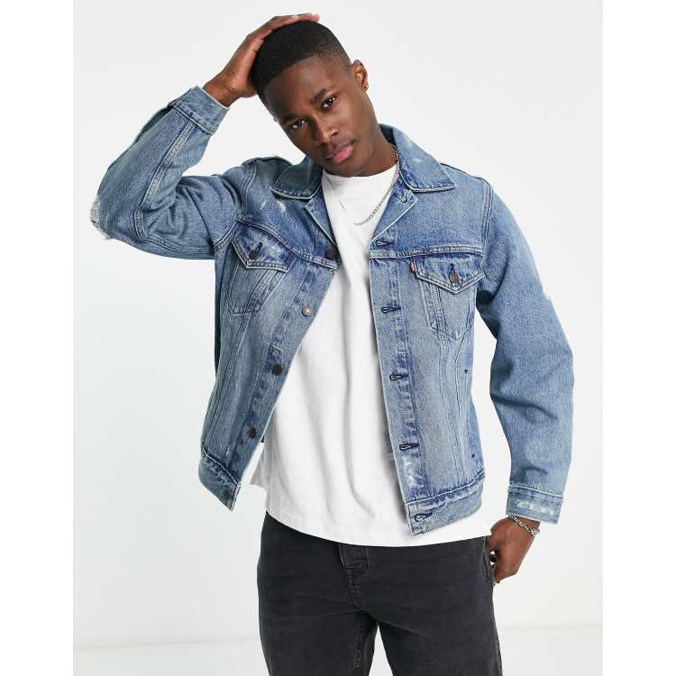 Virgil trucker sales jacket vintage fit