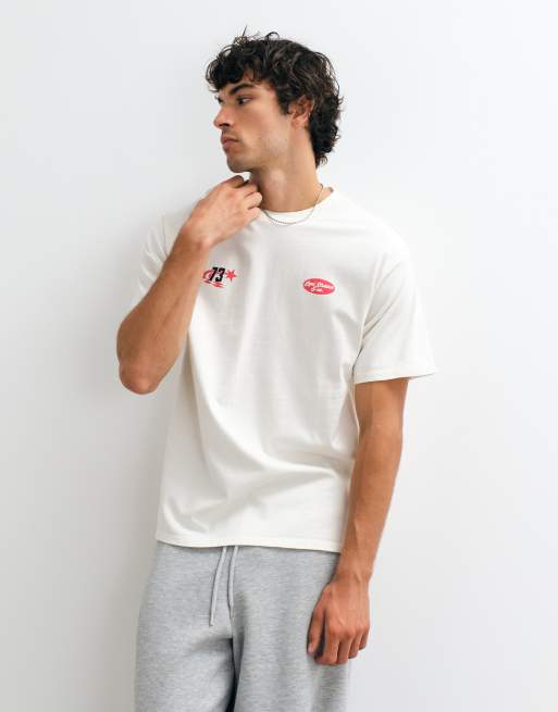 Levi's vintage grafisk t-shirt i cream, 5 av 5
